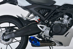 PLOT SWAGE-LINE PRO REAR BRAKE HOSE KIT BLACK STAINLESS STEEL FITTINGS CLEAR HOSE FOR HONDA CB125R BTP0040R