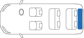 KARO GRAN SISAL SILVER BLACK LUGGAGE MATS FOR Toyota Alphard ATH20W GRAN-SISAL-3075-SILVER-BLACK