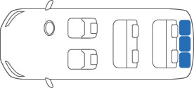 KARO GRAN FLAXY BRILLIANT GRAY LUGGAGE MATS FOR Toyota Granvia KCH, VCH1# GRAN-FLAXY-1308-GRAY