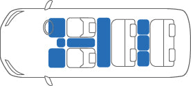KARO FLAXY BRILLIANT BLUE FLOOR MATS FOR Toyota Granvia VCH, KCH1#W FLAXY-1095-BLUE