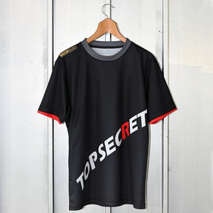 TOP SECRET TS CARBON T-SHIRT GRAY LOGO WITH WHITE R XXL FOR  TOP-SECRET-00241
