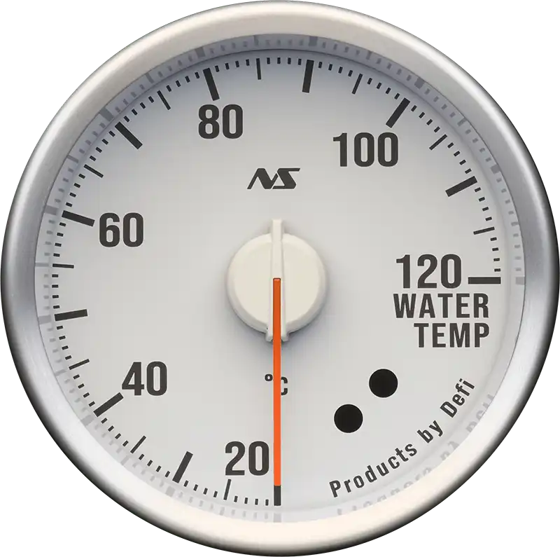 DEFI DEFI-LINK METER ADVANCERS RS II WHITE 90S RED WATER TEMPERATURE (20°C to 120°C) GAUGE Φ52 DF21004