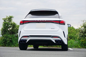 EXART ONE MUFFLER SPORTS SOUND GRAPHITE METALLIC OVAL TAIL (110MM X 70MM 4 PIECES) EXHAUST EXHAUST FOR LEXUS RX500H 5AA-TALH17 T24A-FTS EA02-LX111-FG-F-SPORT-STANDARD-BUMPER-&-REAR-BUMPER-SPOILER-SPORTY-AERO-PACKAGE