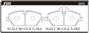 ACRE ZZC BRAKE PAD FRONT FOR MINI F56 3DR. HATCHBACK 1.5 ONE 1.5 COOPER XR15MW β324-ZZC