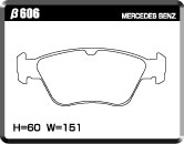ACRE EUROSTREEET BRAKE PAD FRONT FOR MERCEDES BENZ C-CLASS 202 S202 WAGON C200 KOMPRESSOR 202087 β606-EUROSTREEET