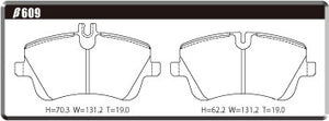 ACRE PC3200 BRAKE PAD FRONT FOR MERCEDES BENZ C-CLASS 203 S203 WAGON C180 KOMPRESSOR 203246 β609-PC3200