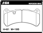 ACRE EUROSTREEET BRAKE PAD FRONT FOR MASERATI GRAN TURISMO SPORTS MC SHIFT MGTS MGTA β634-EUROSTREEET