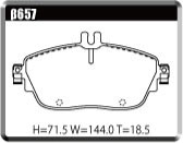 ACRE EUROSTREEET BRAKE PAD FRONT FOR MERCEDES BENZ A-CLASS W176 1.6 A180 176042 β657-EUROSTREEET