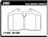 ACRE FORMULA700C BRAKE PAD REAR FOR FERRARI 456 5.5M GTA F456 β911-FORMULA700C
