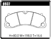 ACRE EUROSTREEET BRAKE PAD FRONT FOR PORSCHE 911 991H 991J 3.8 TURBO TURBO S 991H2 991J2 β937-EUROSTREEET