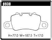 ACRE ZZC BRAKE PAD REAR FOR PORSCHE 911 991MA 3.8 GT3* 991MA175 β938-ZZC
