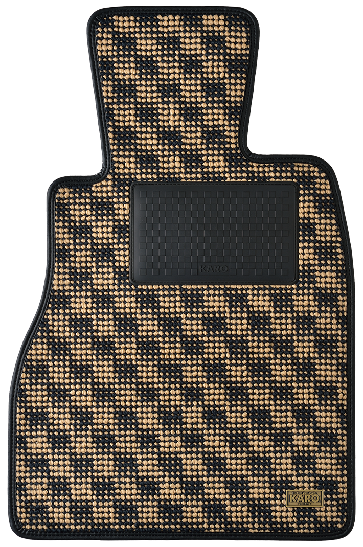 KARO FLAXY BRILLIANT BEIGE FLOOR MATS FOR Honda Ascot CB# FLAXY-403-BEIGE