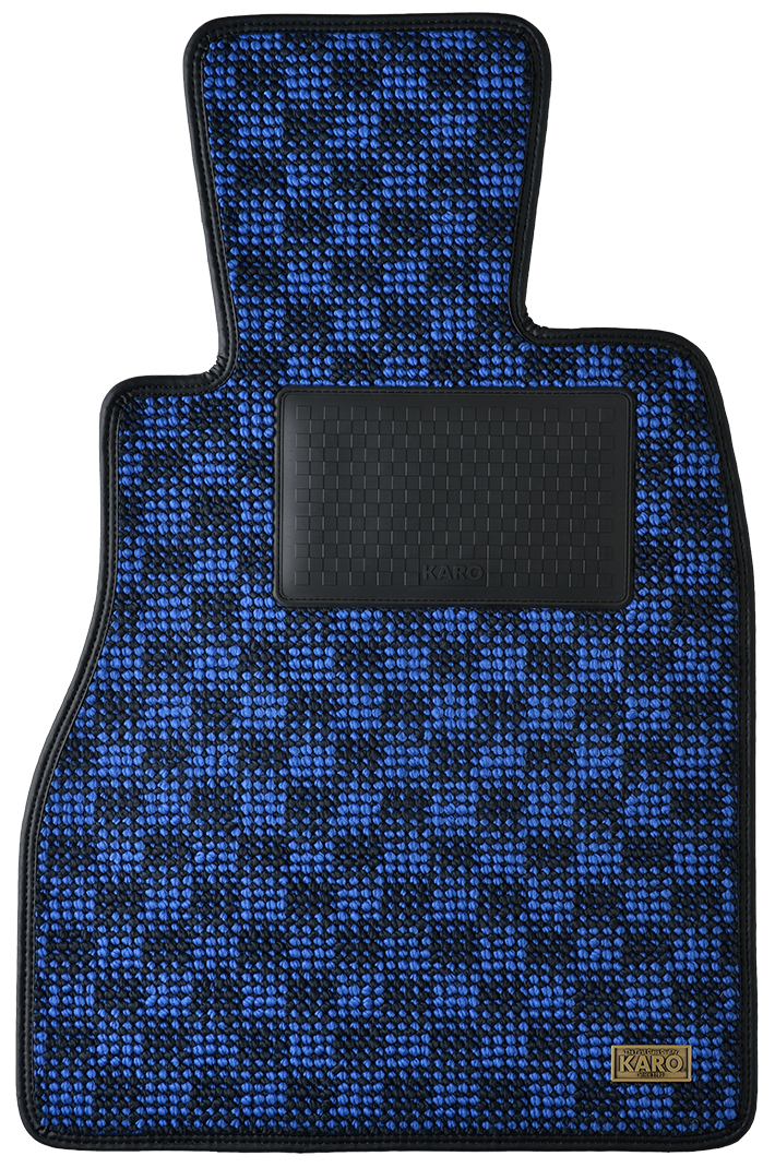 KARO FLAXY BRILLIANT BLUE FLOOR MATS FOR Honda Ascot CB# FLAXY-403-BLUE