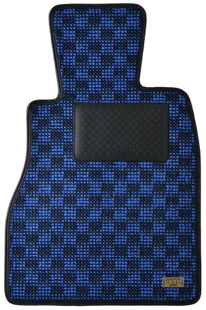 KARO FLAXY BRILLIANT BLUE FLOOR MATS FOR Daihatsu Move Canvas LA800S FLAXY-3854-BLUE