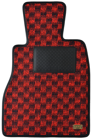 KARO FLAXY BRILLIANT RED FLOOR MATS FOR PORSCHE PANAMERA G2H FLAXY-3950-RED