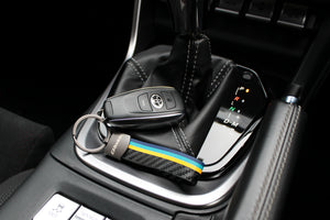 GREDDY 3 STRIPE KEYCHAIN 18001948 - Black Hawk Japan