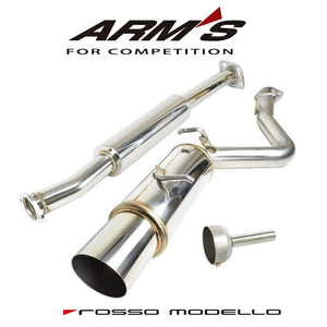 ROSSO MODELLO ARMS GT-304T STAINLESS WITH CENTER SILENCER RACING EXHAUST MUFFLER FOR SUBARU BRZ ZC6 AGS-137T