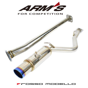 ROSSO MODELLO ARMS GT-TITAN-S TITANIUM TAIL BLUE STRAIGHT CENTER PIPE RACING EXHAUST MUFFLER FOR TOYOTA 86 ZN6 AGT-137S-BLUE