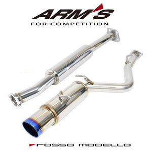 ROSSO MODELLO ARMS GT-TITAN-T TITANIUM TAIL BLUE WITH CENTER SILENCER RACING EXHAUST MUFFLER FOR TOYOTA 86 ZN6 AGT-137T-BLUE