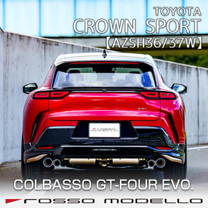 ROSSO MODELLO COLBASSO GT-FOUR EVO QUAD TITANIUM TAIL BLACK EXHAUST MUFFLER FOR TOYOTA CROWN SPORT Z RS AZSH36W AZSH37W COBF-K165-BLACK