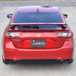 ROSSO MODELLO COLBASSO GT-FOUR QUAD TITANIUM TAIL SILVER EXHAUST MUFFLER FOR HONDA CIVIC FL1 AT MT L15C COBF-K345-SILVER