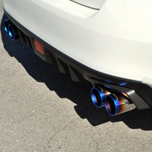 ROSSO MODELLO COLBASSO GT-FOUR QUAD TITANIUM TAIL BLACK EXHAUST MUFFLER FOR SUBARU WRX S4 VAG FA20 TURBO COBF-K405-BLACK