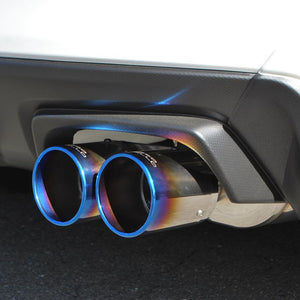 ROSSO MODELLO COLBASSO GT-FOUR QUAD TITANIUM TAIL BLUE EXHAUST MUFFLER FOR SUBARU WRX S4 VAG FA20 TURBO COBF-K405-BLUE