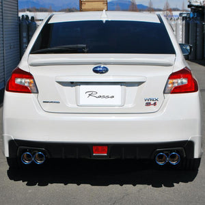 ROSSO MODELLO COLBASSO GT-FOUR QUAD TITANIUM TAIL BLACK EXHAUST MUFFLER FOR SUBARU WRX S4 VAG FA20 TURBO COBF-K405-BLACK