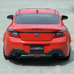 ROSSO MODELLO COLBASSO TI-R PLUS SINGLE EXIT TITANIUM TAIL BLACK EXHAUST MUFFLER WITH CENTER PIPE FOR TOYOTA GR86 ZN8 AT MT COBR-R162P-BLACK