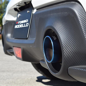 ROSSO MODELLO COLBASSO TI-R SINGLE EXIT TITANIUM TAIL BLUE EXHAUST MUFFLER FOR SUZUKI SWIFT SPORT ZC33S MT K14C COBR-R738-BLUE