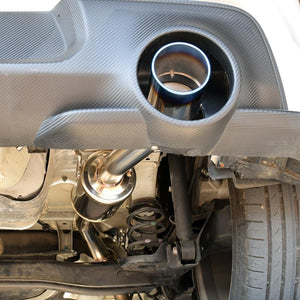 ROSSO MODELLO COLBASSO TI-R PLUS SINGLE EXIT TITANIUM TAIL BLUE EXHAUST MUFFLER WITH CENTER PIPE FOR SUZUKI SWIFT SPORT ZC33S MT K14C COBR-R738P-BLUE