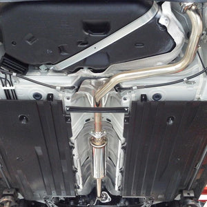 ROSSO MODELLO COLBASSO TI-R PLUS SINGLE EXIT TITANIUM TAIL BLACK EXHAUST MUFFLER WITH CENTER PIPE FOR SUZUKI SWIFT SPORT ZC33S MT K14C COBR-R738P-BLACK