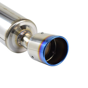 ROSSO MODELLO COLBASSO TI-R SINGLE EXIT TITANIUM TAIL BLUE EXHAUST MUFFLER FOR DAIHATSU COPEN LA400K AT MT KF COBR-R818-BLUE