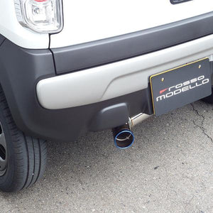 ROSSO MODELLO IKUSA-TI TITANIUM TAIL BLUE EXHAUST MUFFLER FOR MAZDA FLAIR CROSSOVER NA MS31S MS41S AT NA COBT-I732-BLUE