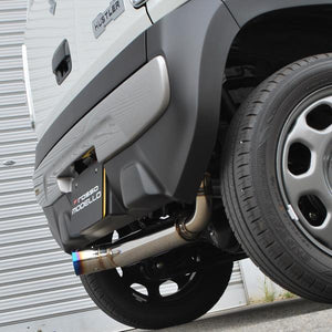 ROSSO MODELLO IKUSA-TI TITANIUM TAIL BLUE EXHAUST MUFFLER FOR MAZDA FLAIR CROSSOVER NA MS31S MS41S AT NA COBT-I732-BLUE