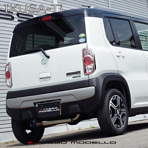 ROSSO MODELLO IKUSA-TI TITANIUM TAIL BLUE EXHAUST MUFFLER FOR MAZDA FLAIR CROSSOVER NA MS31S MS41S AT NA COBT-I732-BLUE