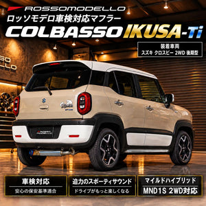ROSSO MODELLO IKUSA-TI TITANIUM TAIL BLACK EXHAUST MUFFLER FOR SUZUKI XBEE 2WD MN71S KOUKI K10C-WA05A TURBO COBT-I743-BLACK