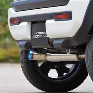 ROSSO MODELLO IKUSA-TI TITANIUM TAIL BLUE EXHAUST MUFFLER FOR MAZDA FLAIR CROSSOVER 2WD MR52S R06A-WA05A COBT-I745-BLUE
