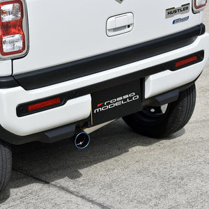ROSSO MODELLO IKUSA-TI TITANIUM TAIL SILVER EXHAUST MUFFLER FOR MAZDA FLAIR CROSSOVER 2WD MR52S R06A-WA05A COBT-I745-SILVER