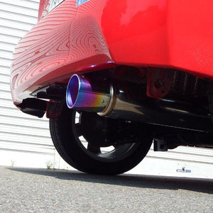 ROSSO MODELLO COLBASSO TI-C TITANIUM TAIL SILVER EXHAUST MUFFLER FOR TOYOTA AQUA NHP10 ZENKI 1NZ-FXE COBT-K132-SILVER