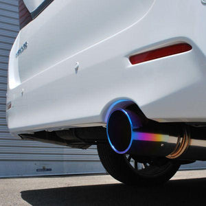 ROSSO MODELLO COLBASSO TI-C TITANIUM TAIL SILVER EXHAUST MUFFLER FOR TOYOTA ALPHARD ANH25W 2AZ-FE COBT-K140-SILVER