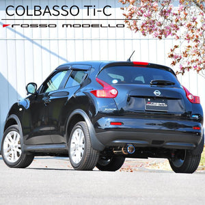ROSSO MODELLO COLBASSO TI-C TITANIUM TAIL SILVER EXHAUST MUFFLER FOR NISSAN JUKE YF15 HR15DE 1.5L NA COBT-K215-SILVER