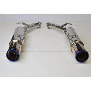 ROSSO MODELLO COLBASSO TI-C TITANIUM TAIL BLACK EXHAUST MUFFLER FOR NISSAN FUGA Y51 VQ25HR COBT-K216-BLACK