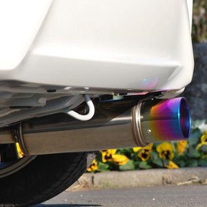 ROSSO MODELLO COLBASSO TI-C TITANIUM TAIL BLACK EXHAUST MUFFLER FOR HONDA FIT RS GK5 MT L15B COBT-K331-BLACK
