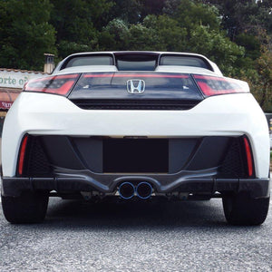 ROSSO MODELLO COLBASSO FORTUNA CENTER DUAL EXIT TITANIUM TAIL BLUE EXHAUST MUFFLER FOR HONDA S660 JW5 AT MT S07A COBT-K336-BLUE