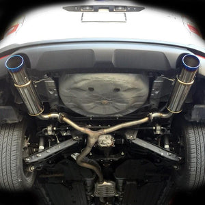 ROSSO MODELLO COLBASSO TI-C TITANIUM TAIL BLUE EXHAUST MUFFLER FOR SUBARU FORESTER SJG FA20 COBT-K406-BLUE