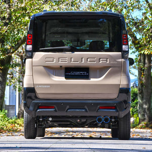 ROSSO MODELLO COLBASSO TI-C TITANIUM TAIL SILVER EXHAUST MUFFLER FOR MITSUBISHI DELICA MINI 4WD TURBO B38A BR06 TURBO COBT-K505-SILVER