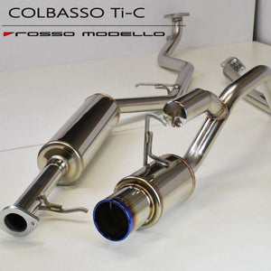 ROSSO MODELLO COLBASSO TI-C TITANIUM TAIL SILVER EXHAUST MUFFLER FOR SUBARU STELLA CUSTOM R LA100F KF NA COBT-K816-SILVER