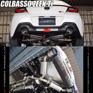 ROSSO MODELLO COLBASSO ZEEK TI TITANIUM TAIL SILVER SPORT SILENCER EXHAUST MUFFLER FOR SUBARU BRZ ZD8 AT MT COBT-Z162-SILVER