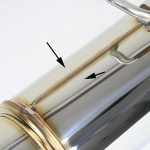 ROSSO MODELLO COLBASSO GT-X STAINLESS TAIL EXHAUST MUFFLER FOR TOYOTA AQUA NHP10 KOUKI 1NZ-FXE COBX-M132